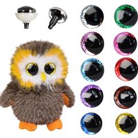 Glitter Safety Eyes 3D Safety Eyes for Amigurumi Glitter Eye for Stuffed Animals Large Safety Eyes Crochet for DIY of Puppet