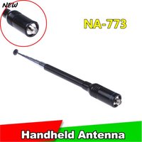 NA-773 SMA-F UHF+VHF Handheld Telescopic Antenna for BAOFENG UV-5R/82/B5/B6 888S