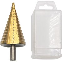 4-42mm Triangular Handle Straight Groove Titanium Plated Step Drill Electric Hand Drill Drill and Expand Pagoda Drill Tool image 4