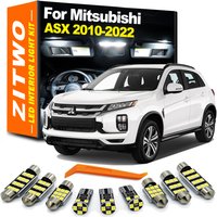 ZITWO 11Pcs LED Interior Light License Plate Lamp Kit For Mitsubishi ASX 2010- 2018 2019 2020 2021 2022 Car Bulb Accessories