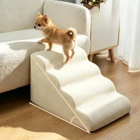 Escalier pour animaux de compagnie, rampe pour chien, marche antidérapante pour chiot, housse lavable, échelle pour chat, lit, canapé, mousse légère, mobilier stable pour animaux de compagnie.