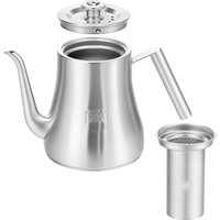 2L Stainless Steel Teapot With Removable Infuser Large Capacity Thickened Kettle Tea Set Gas Induction Home Camping