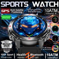 2026 New Men GPS Outdoor Sports SmartWatch Military quality AMOLED HD Screen Display Heart Rate Call 10ATM Waterproof Bracelet