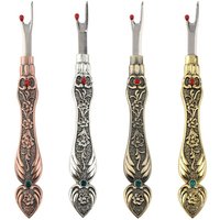 Vintage Stainless Steel Handle Craft Thread Cutter Seam Ripper Stitch Unpicker Cross-Stitch Sewing Thread Remover Needlework