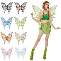 Butterfly Costume Wings Adults Fairy Wings Girls Sparkling Angel Wings for Halloween Costume Dress up Party Favor Christmas Gift