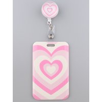 Grey's Anatomy Cartoon Retractable Badge Reel With Nurse ID Business Credit Card Work Card Pink Love Badge Holder Accessories