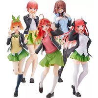 Figurka Yotsuba Anime, urocza Nakano Nino, figurka z serii „The Quintessential Quintuplets”, figurka kota Nakano Miku, kolekcjonerska figurka z PVC.