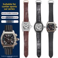 19mm 20mm Quick Release Genuine leather watch strap For Cartier Roadster W6206018 W6206017 Nylon Watchband Men Women Wristband