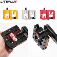 Liteplus bicycle pedal solid aluminum alloy fast folding bicycle pedal Bmx bicycle folding pedal bicycle parts