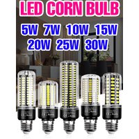 30W LED Bulb E27 Corn Lamp E14 Ceiling Light AC220V Chandelier Bulbs B22 No Flicker For Home Living Room Lighting Cold/Warm 110V