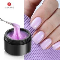 MSHARE Purple Lilac Builder Extension Gel TPO Free 50ml Self Leveling Gel for Nail Building UV Led Whosale Logo Customization