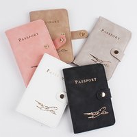 PU Leather Credit Card Wallet Cute Passport Book For Women/Men Passport Cover Waterproof Passport Holder Covers Case Travel