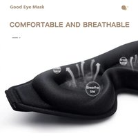 3D Sleep Mask Blindfold Sleeping Aid Eye Mask Soft Memory Foam Face Mask Eyeshade 99% Blockout Light Slaapmasker Eye Cover Patch