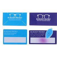 1Pcs Flashlights Anti Blue Light &1Pcs Card LED Plastic Torch Light Glasses Test