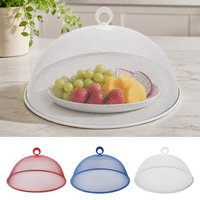 30cm Kitchen Food Cover Mesh Anti-fly Umbrella Tent Cover Vegetable Fruit Breathable Insect-Proof Lid Food Protection Dish Cover