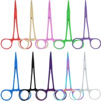 12.5 cm Pets Straight Curved Bent-nose Locking Elbow Scissors Pliers Stainless Steel Dogs Hemostatic Forceps Clamp Pliers D0001A