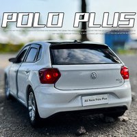 1:32 Polo plus Legierung Auto Modell Druckguss Metall Spielzeug Fahrzeuge Auto Modell Simulation Miniatur Skala Sound und Licht Kinder Geschenke