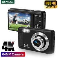 4K Ultra HD Portable Digital Camera 64MP 16X Zoom Video Recorder For Vlogging Entry Level Professional Auto Focus Digital Camera