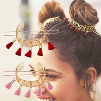 vintage tassel hairsticks chinese style Klassieke Hollow out hair fork disk sticks hairpin headdress for women party accessories