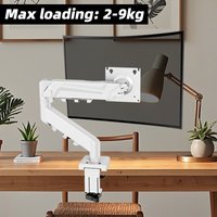 Adjustable Universal Monitor Stand, Ergonomic Monitor Arm Desk Mount, Single Computer Stand for 13-32 Inch Screen with Clamp