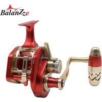 Balanzze Sea Fishing Reel Full Metal Slow Pitch Jigging Reel Saltwater 13+2BB Trolling Reel Professional Fishing Jigging Wheel