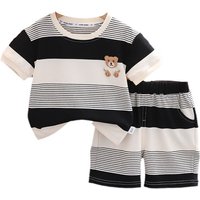 New Summer Baby Girl Clothes Suit Boys Clothing Children Striped T-Shirt Shorts 2Pcs/Sets Toddler Casual Costume Kids Tracksuits