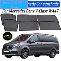 For Mercedes Benz V Class W447 Magnetic Car Sunshade Window Curtain Mesh Block Sunlight UV Protection Interior Accessori