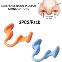 2pcs Mini Stop Snoring Device Silicone Elastic Nose Clip Anti-Snoring Supplies To Prevent Snoring Good Sleep