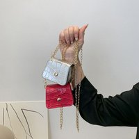 Korean Fashion Mini Crossbody Bags PU Simplicity Shoulder Bag Versatile Chain Handbag Lipstick