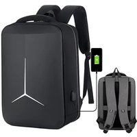 New Anti-theft USB Waterproof Hard Case Travel Smart Laptop Motorcycle Backpack Man EVA Fashion Business Men's Shell Backpack