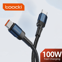 Toocki 100W USB C To Type C Cable Quick Charge PD3.0 480Mbps Type C To Type C For iPhone 15 Samsung S23 Huawei 40 Xiaomi Macbook