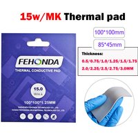 FEHONDA Silicone Thermal Pad 0.5mm 1.0mm 1.5mm 2.0mm 3.0mm Thermal pad 15w 12.8w 8w 100*100mm CPU GPU Termal Silicone Sheet