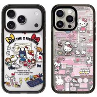 Sanrio Hello Kitty Cute Cartoon Acrylic For MagSafe Case For IPhone 17 Pro Max 16 15 14 Plus 13 Niche & Premium Shockproof Cover
