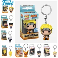 Funko Pop Naruto Kurama Sasuke Wakaki Boruto SIX PATH KAKASHI Vinyl Figures Keychain Toys Pocket Pop Keyring Car Bag Toy
