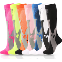 Football Compression Socks Men Women Running Golf Travel 20-30mmhg Sports Socks Medical Varicose Vein Pain Relief Elastic Socks
