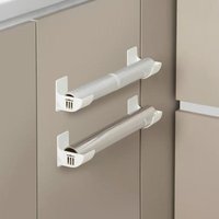 Wall Mounted Non-Punch Storage Tray Kitchen Shelf Plastic Wrap Garbage Bag Refrigerator Side Bathroom Bedroom Storage Shelf