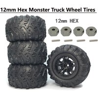 4PCS/lot YSIDO 85mm 12mm Hex RC Monster Truck Wheel Tires for SCY 16101 Pro 16102 Pro 1:16 Off Road RC Car RC 6034 Parts