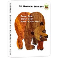 Brown Bear, What Do You See? English Board Book, Toddler Early English Learning, Preschool Teaching Reading Book