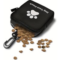 Waterproof Dog Paw Print Zipper Coin Purse Pet Treat Storage Bag for Dog Walking