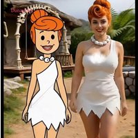 Cosplay Wilma Costume Women 2026 Halloween White Dress One Shoulder Irregular Hem Sleeveless Dress Original Party Costume Set