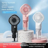 4 Levels Adjustable Mist Handheld Cooling Fan USB Rechargeable Mini Humidifier Water Spray Powerful Wind Portable Pocket Fan
