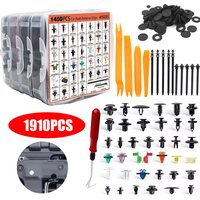Automotive Retainer Clip & Fastener Assortment Kit Car Panel Rivet Set with Clip Remover Fit for Most Models GM Honda Toyota