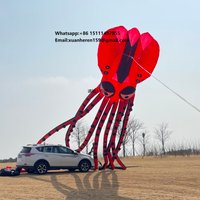 Octopus Kite 18m Large Octopus Kite Available for Custom Large Kite Advertising Kite, Red Octopus Kite.
