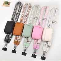 Portable Phone Lanyard with Wallet Crossbody Phone Neck Strap Theft-Proof Zipper Storage Bag, Detachable with RFID and ID Window