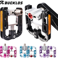 AliExpress BUCKLOS Ultralight Foldable Bicycle Pedals 4‑Bearing Aluminum Platform Anti‑Slip Pins Bike Pedal for Folding Bike Electric Bike