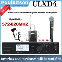 ULXD4 Professional Wireless Microphone Receiver 572-820MHz for Live Concert Theater UHF Latency Stable Signal