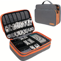 Portable USB Data Line Charger Storage Bag Travel Multi Layer Cable Organizer Cable Storage Bag Digital Electronic Organizer