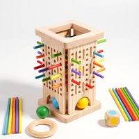 3-in-1 Stick Pull Game Kids Hands-on Training Toy