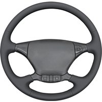 Black Faux Leather Car Steering Wheel Cover For Scania P G R T Series 2004-2015