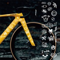 AliExpress NONE Graffiti Bicycle Sticker Cartoon Reflective Waterproof Decal for Frame Top Tube DIY Cycling Sticker for Road Bikes
